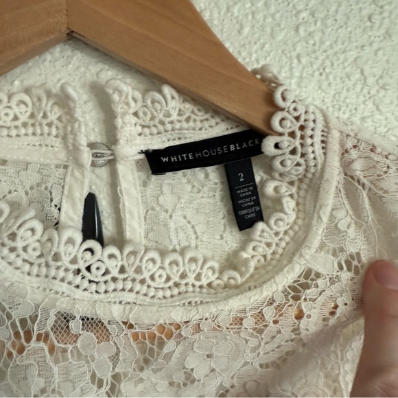 White House Black Market Lace Blouse - Picture 2 of 6